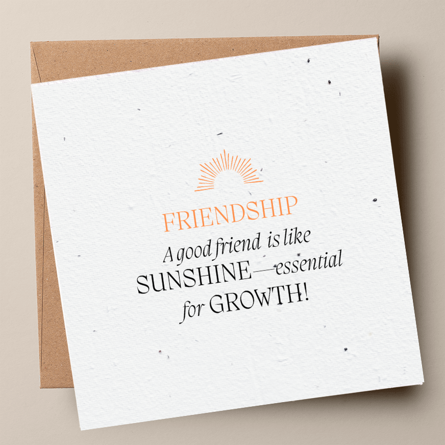 FRIENDSHIP Plantable Card