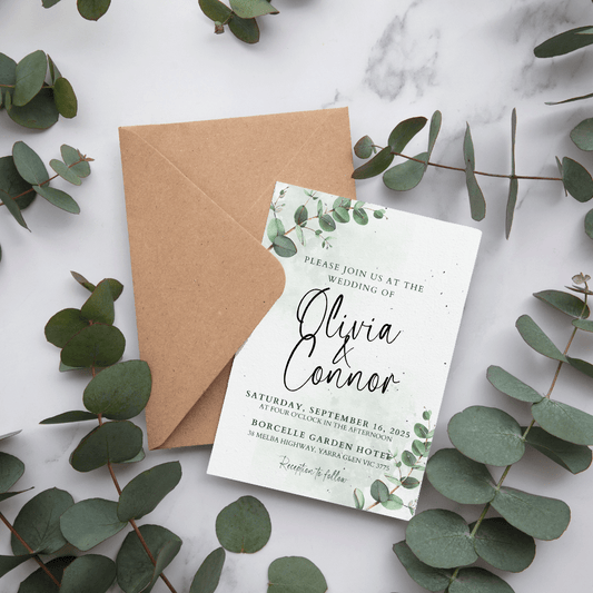 Botanical Garden Plantable Wedding Invitation | A5 Seed Paper 🌿💍 - Plantacard