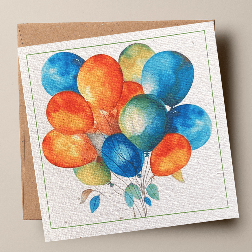 BREEZY BALLOONS🌱Plantacard 10pk (Mixed Flowers)