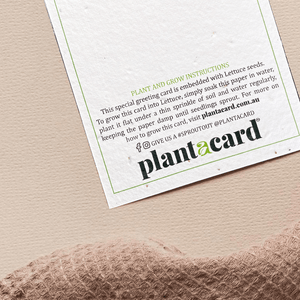 Lettuce Grow Plantable Card