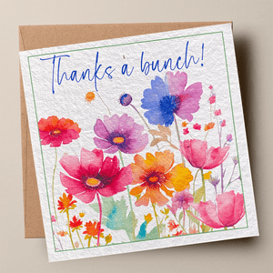 THANKS A BUNCH🌱Plantacard 10pk (Mixed Flowers)