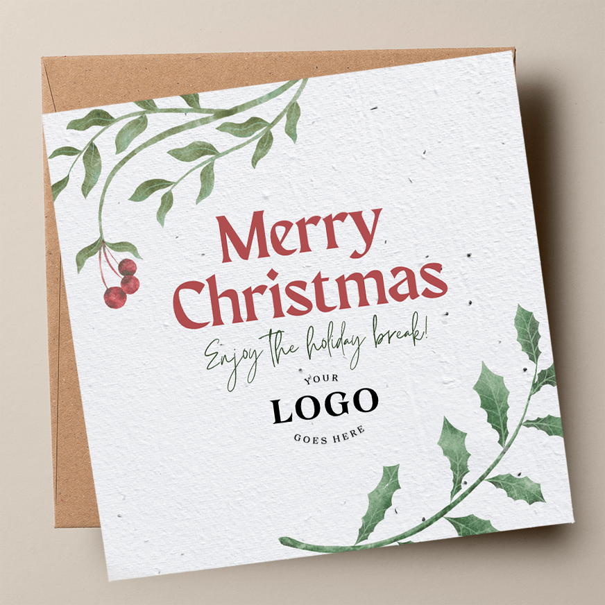 DFY Christmas 02 - 100mm Square Flat Card - Plantacard