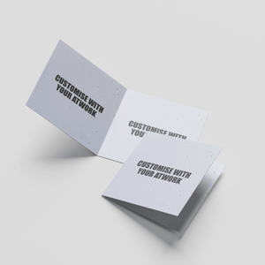 Custom Folded Cards - 100mm Square - Plantacard