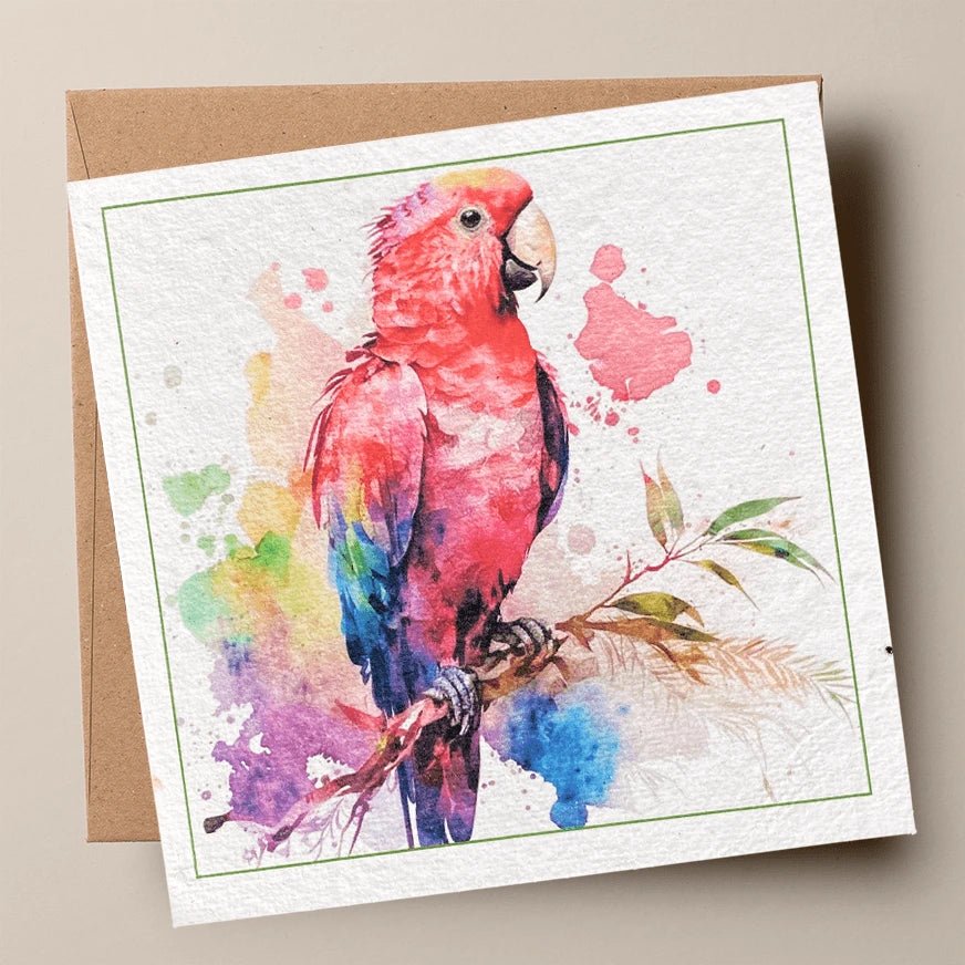 Parrot Paradise Plantable Card - Plantacard