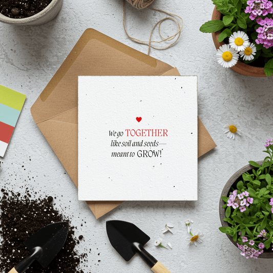 WE GO TOGETHER🌱Plantacard 10pk (Mixed Flowers) - Plantacard