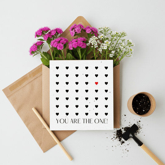 YOU ARE THE ONE🌱Plantacard 10pk (Mixed Flowers) - Plantacard